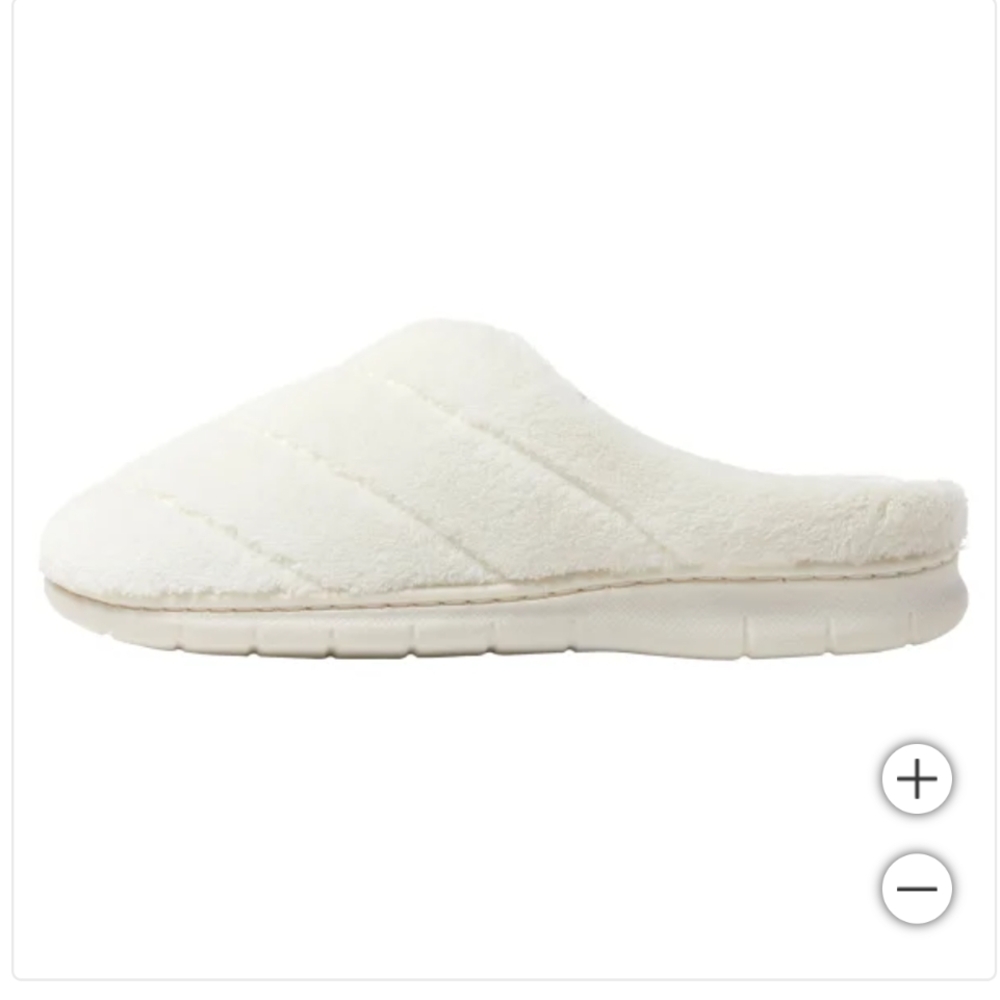 Dearfoams Women's Slippers - White L Size - Picture 5 of 5